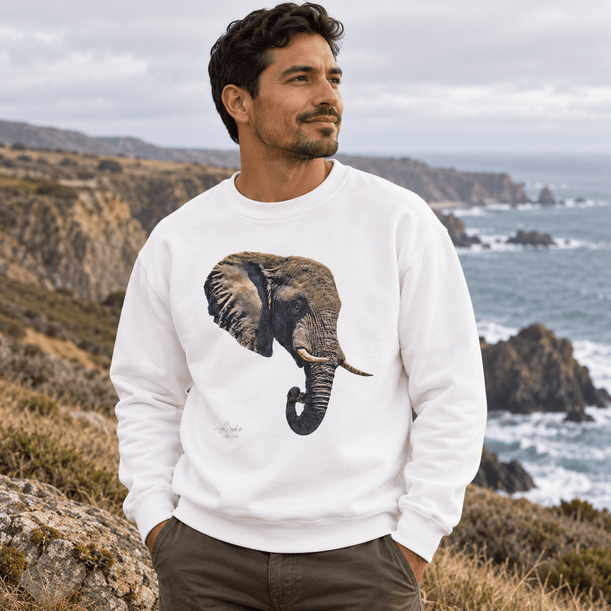 Elephant Heavy Unisex Sweatshirt - HD Printing