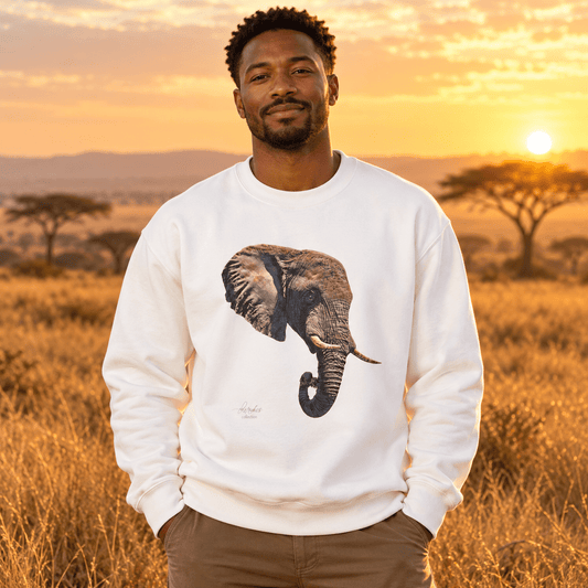 Elephant Heavy Unisex Sweatshirt - HD Printing