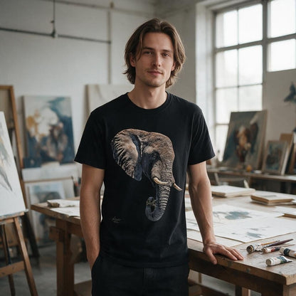 Elephant Unisex Cotton T-Shirt - HD Printing