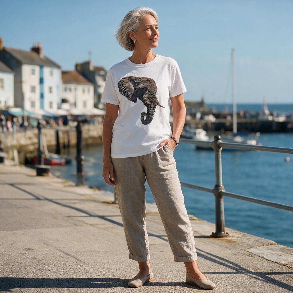 Elephant Unisex Cotton T-Shirt - HD Printing