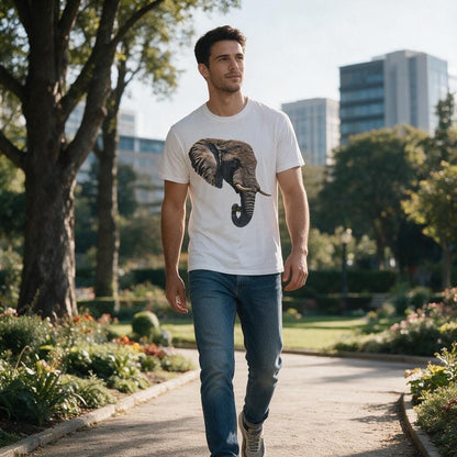 Elephant Unisex Cotton T-Shirt - HD Printing