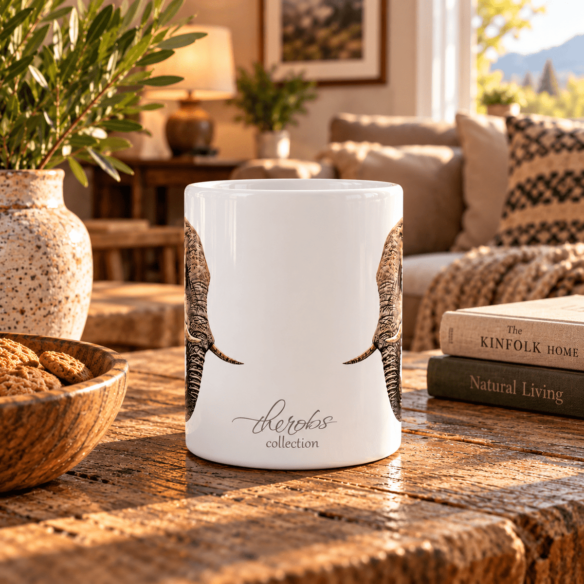 Elephant White Ceramic 11oz Mug - HD Printing
