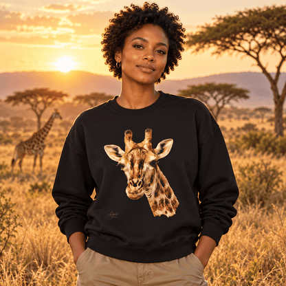 Giraffe Heavy Unisex Sweatshirt - HD Printing