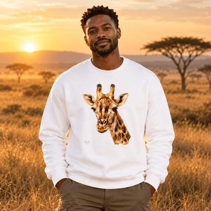 Giraffe Heavy Unisex Sweatshirt - HD Printing