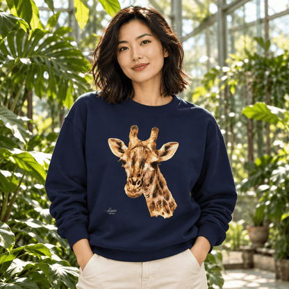 Giraffe Heavy Unisex Sweatshirt - HD Printing