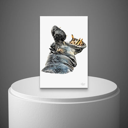 Hippo Fine Art Giclée Matte Poster - HD Printing