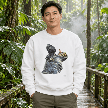 Hippo Heavy Unisex Sweatshirt - HD Printing