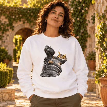 Hippo Heavy Unisex Sweatshirt - HD Printing