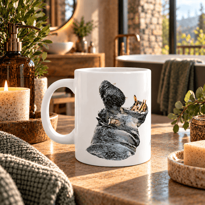 Hippo White Ceramic 11oz Mug - HD Printing