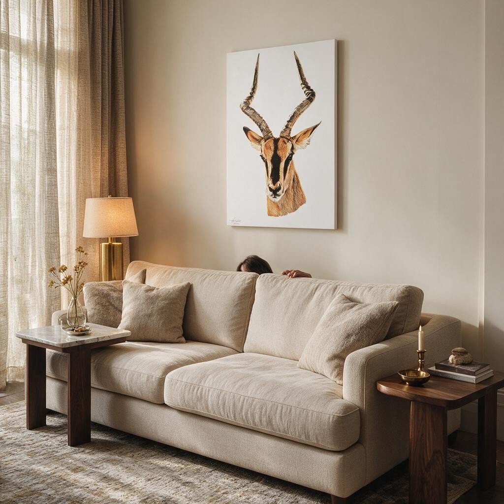 Impala Satin Stretched Canvas Print - HD Printing
