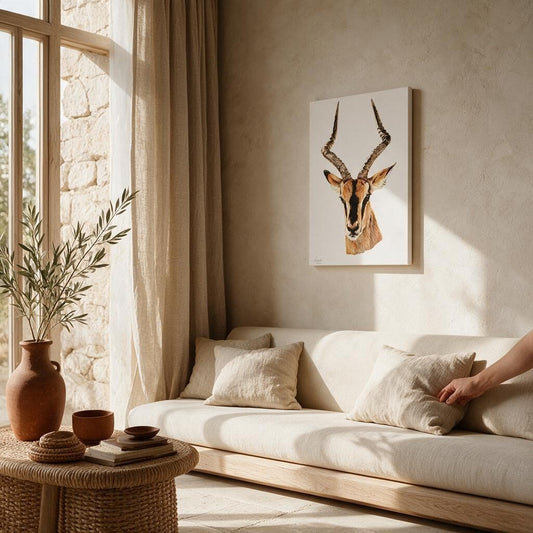 Impala Satin Stretched Canvas Print - HD Printing