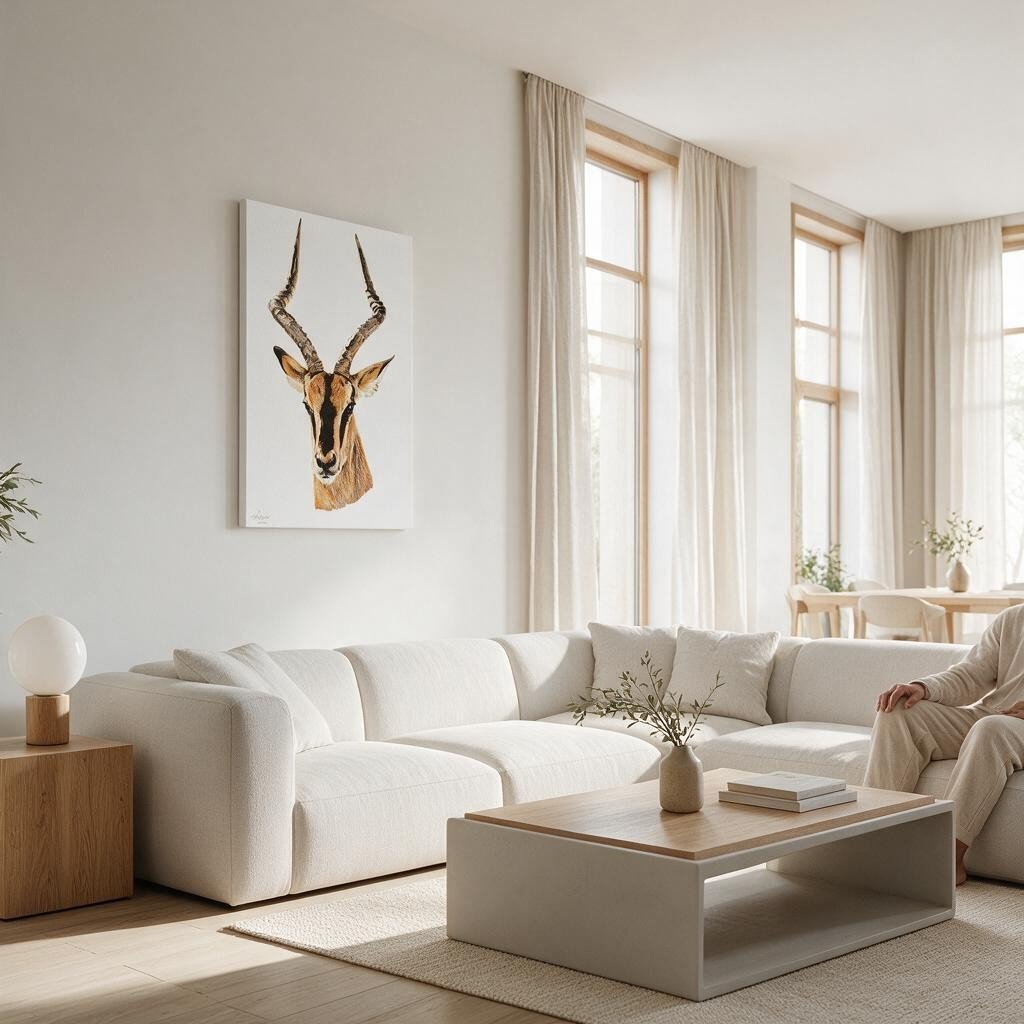 Impala Satin Stretched Canvas Print - HD Printing