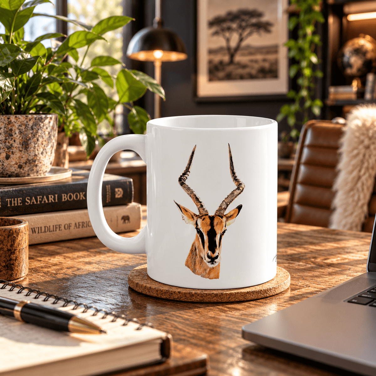 Impala White Ceramic 11oz Mug - HD Printing
