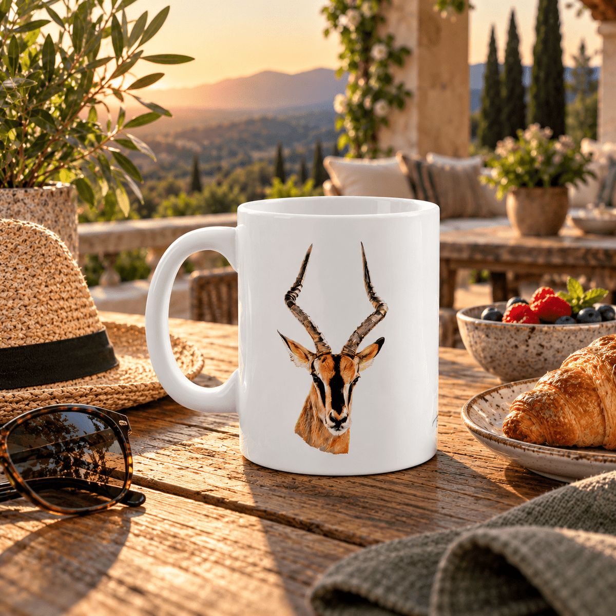Impala White Ceramic 11oz Mug - HD Printing