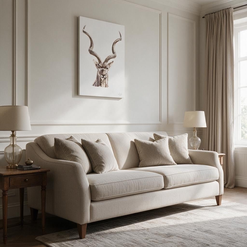 Kudu Satin Stretched Canvas Print - HD Printing