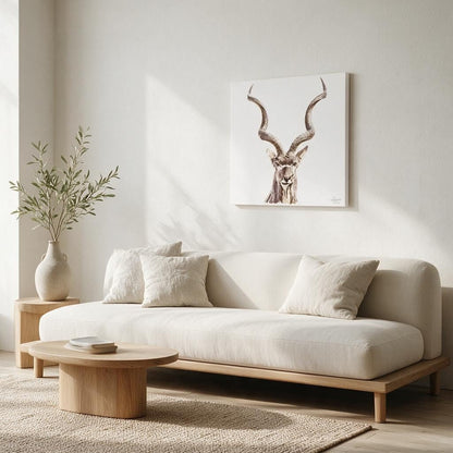 Kudu Satin Stretched Canvas Print - HD Printing