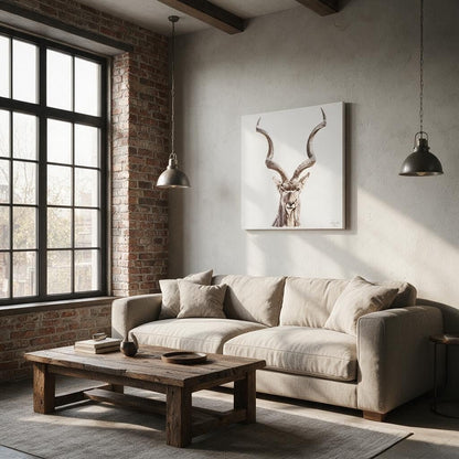 Kudu Satin Stretched Canvas Print - HD Printing