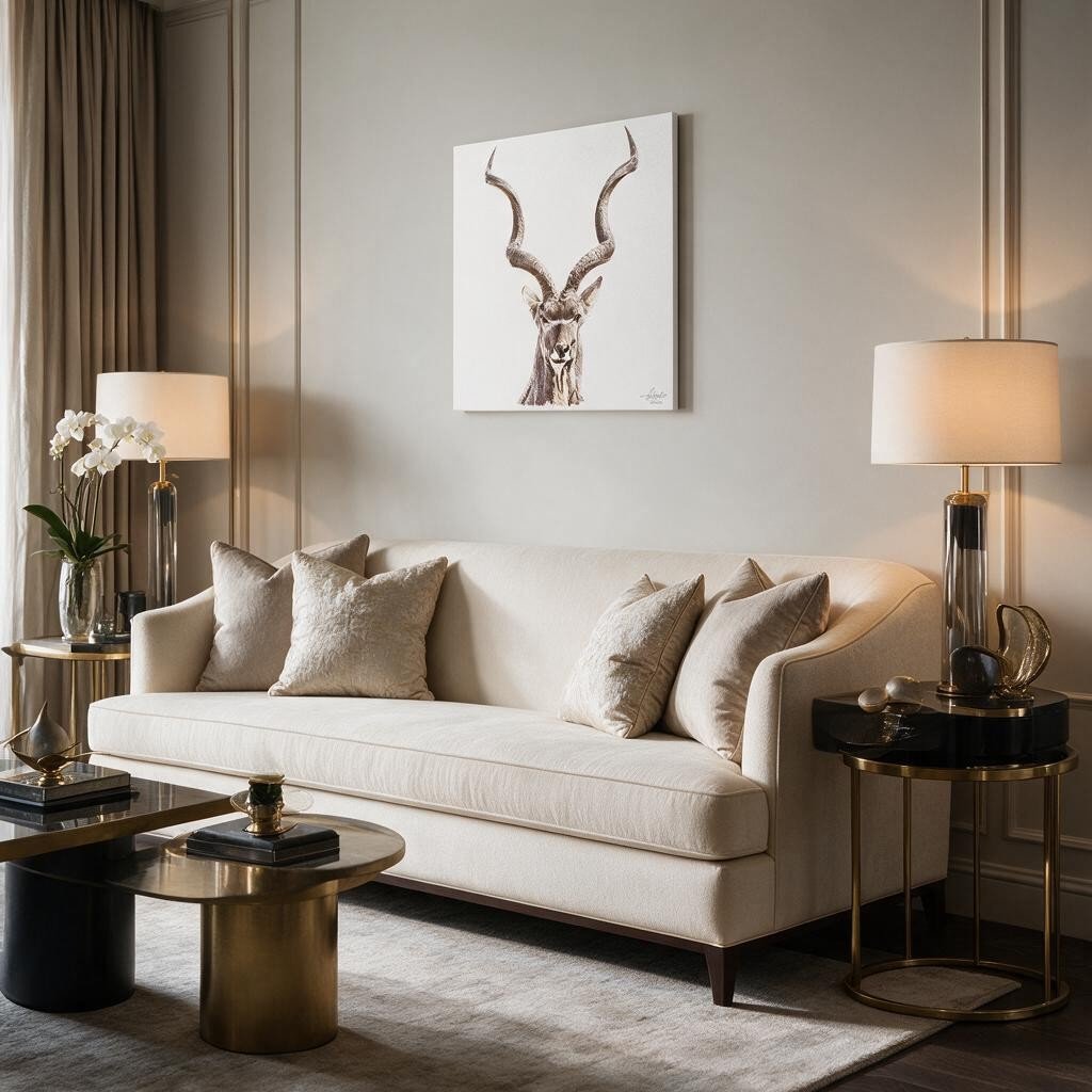 Kudu Satin Stretched Canvas Print - HD Printing