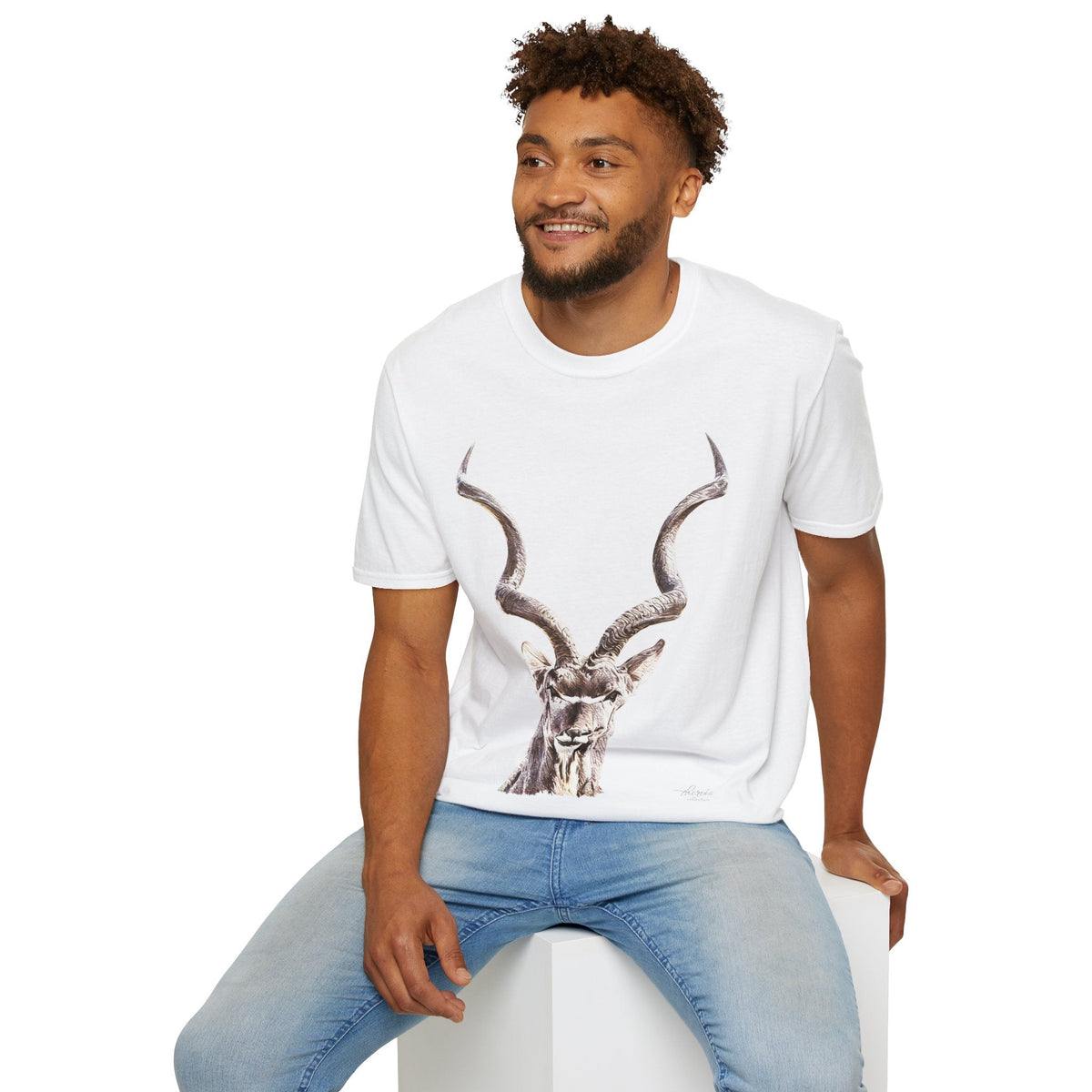 Kudu Unisex Cotton T-Shirt - HD Printing