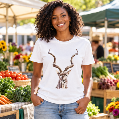 Kudu Unisex Cotton T-Shirt - HD Printing