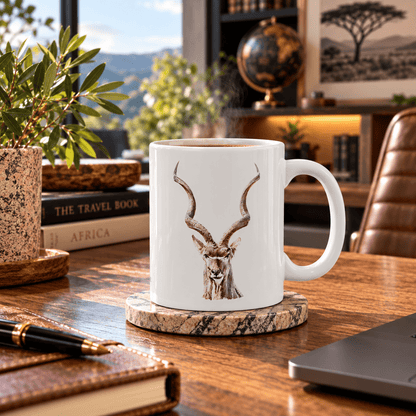 Kudu White Ceramic 11oz Mug - HD Printing