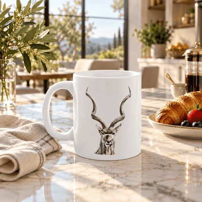 Kudu White Ceramic 11oz Mug - HD Printing