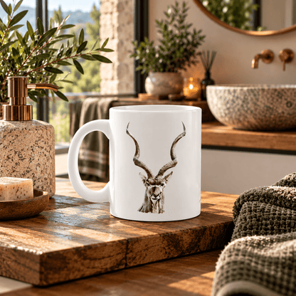 Kudu White Ceramic 11oz Mug - HD Printing