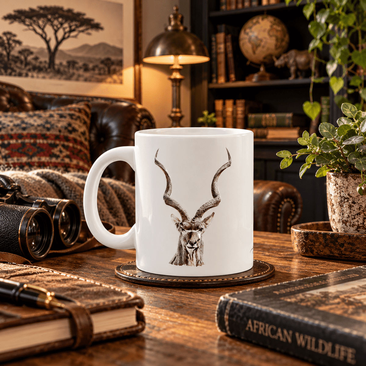 Kudu White Ceramic 11oz Mug - HD Printing