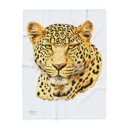 Leopard Cosy Arctic Fleece Blanket - HD Printing