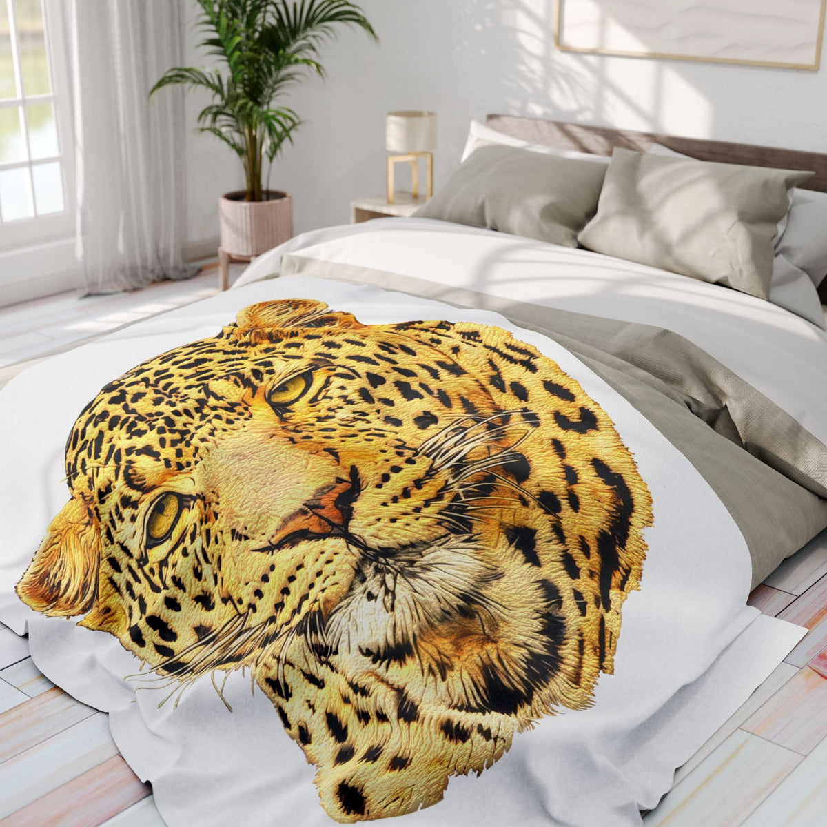 Leopard Cosy Arctic Fleece Blanket - HD Printing