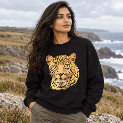 Leopard Heavy Unisex Sweatshirt - HD Printing