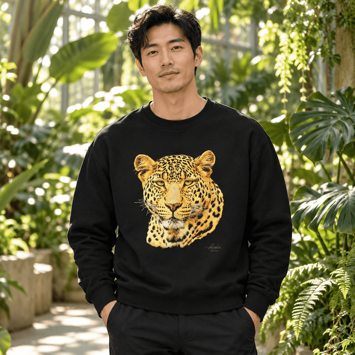 Leopard Heavy Unisex Sweatshirt - HD Printing
