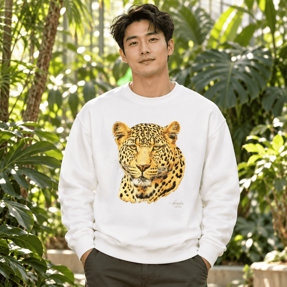Leopard Heavy Unisex Sweatshirt - HD Printing