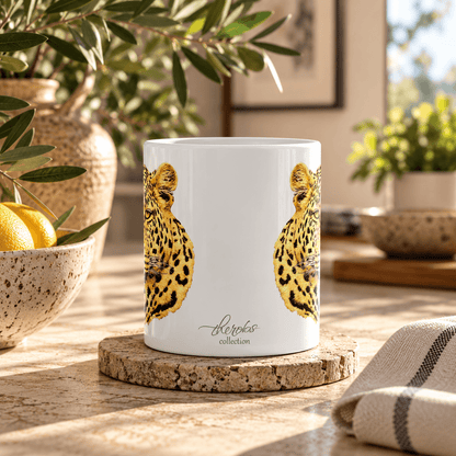 Leopard White Ceramic 11oz Mug - HD Printing