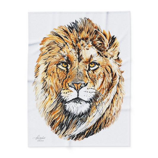 Lion Cosy Arctic Fleece Blanket - HD Printing