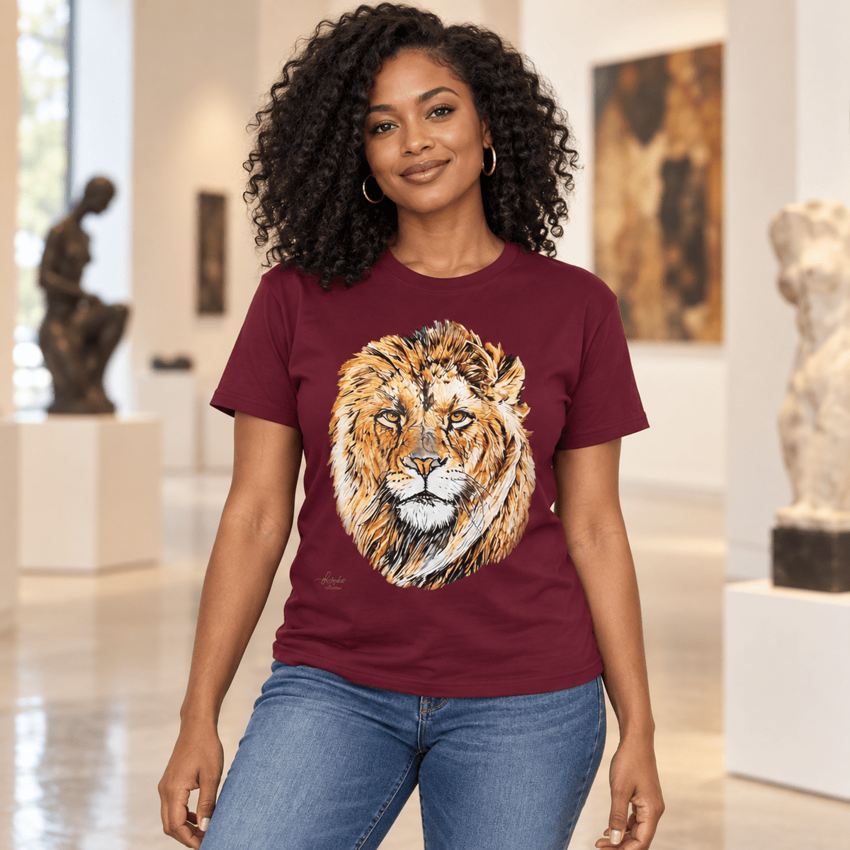 Lion Cotton Unisex T-Shirt - HD Printing