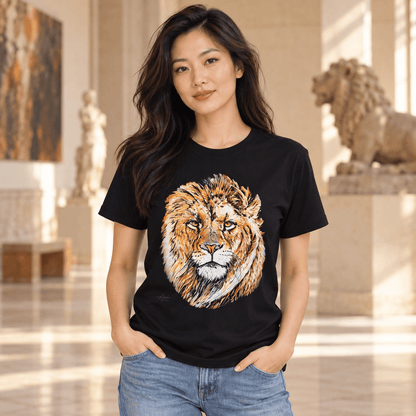 Lion Cotton Unisex T-Shirt - HD Printing