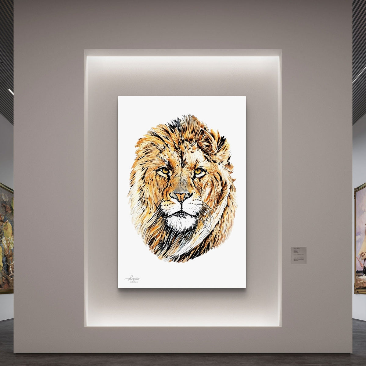 Lion Fine Art Giclée Matte Poster - HD Printing