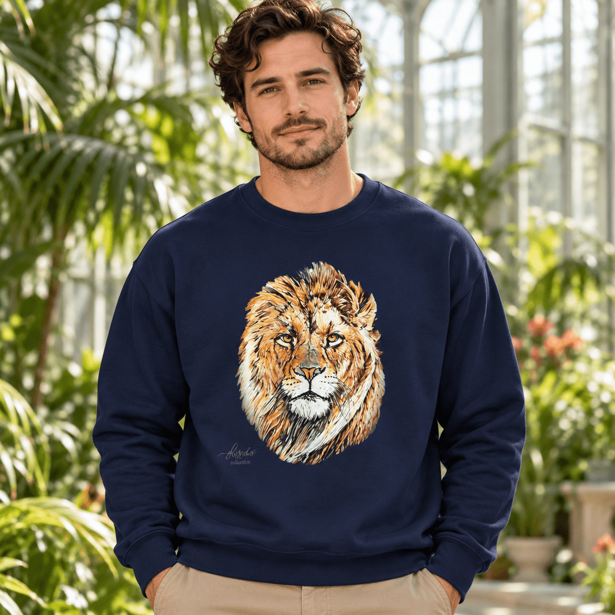 Lion Heavy Unisex Sweatshirt - HD Printing