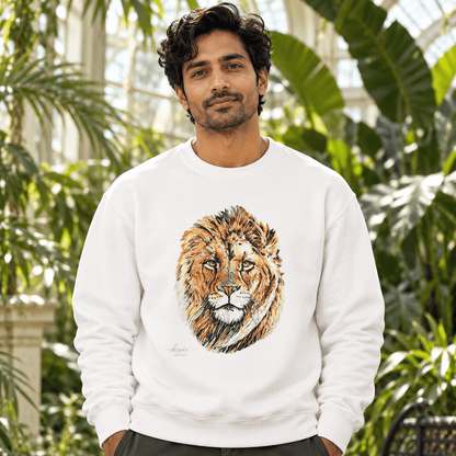 Lion Heavy Unisex Sweatshirt - HD Printing