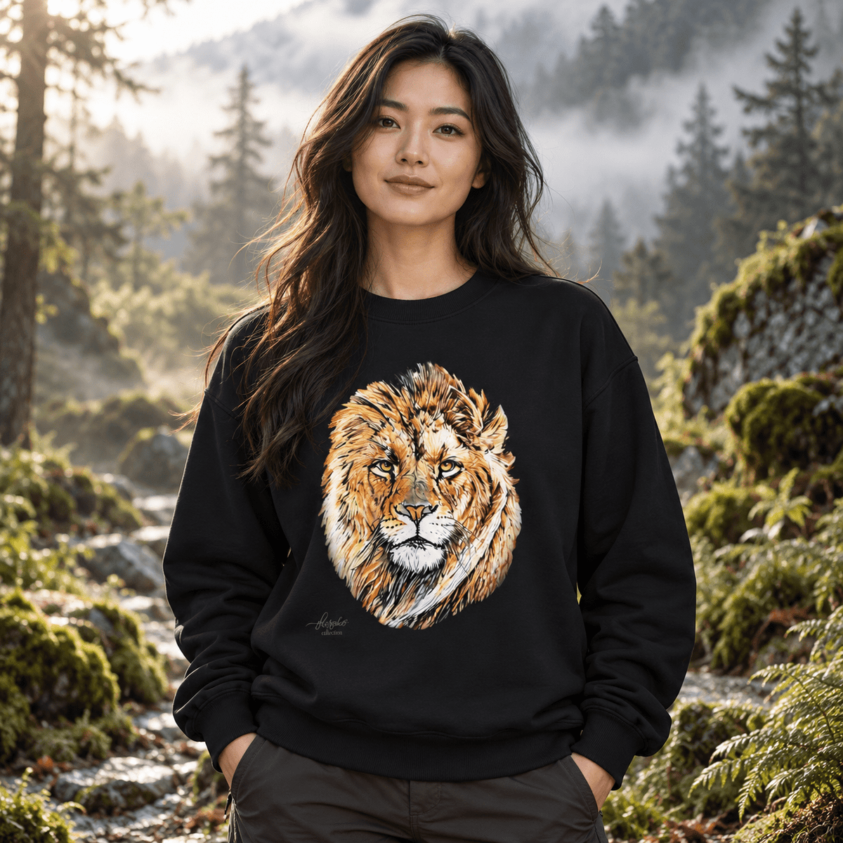 Lion Heavy Unisex Sweatshirt - HD Printing