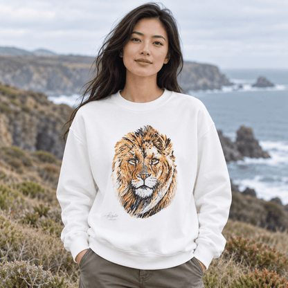 Lion Heavy Unisex Sweatshirt - HD Printing