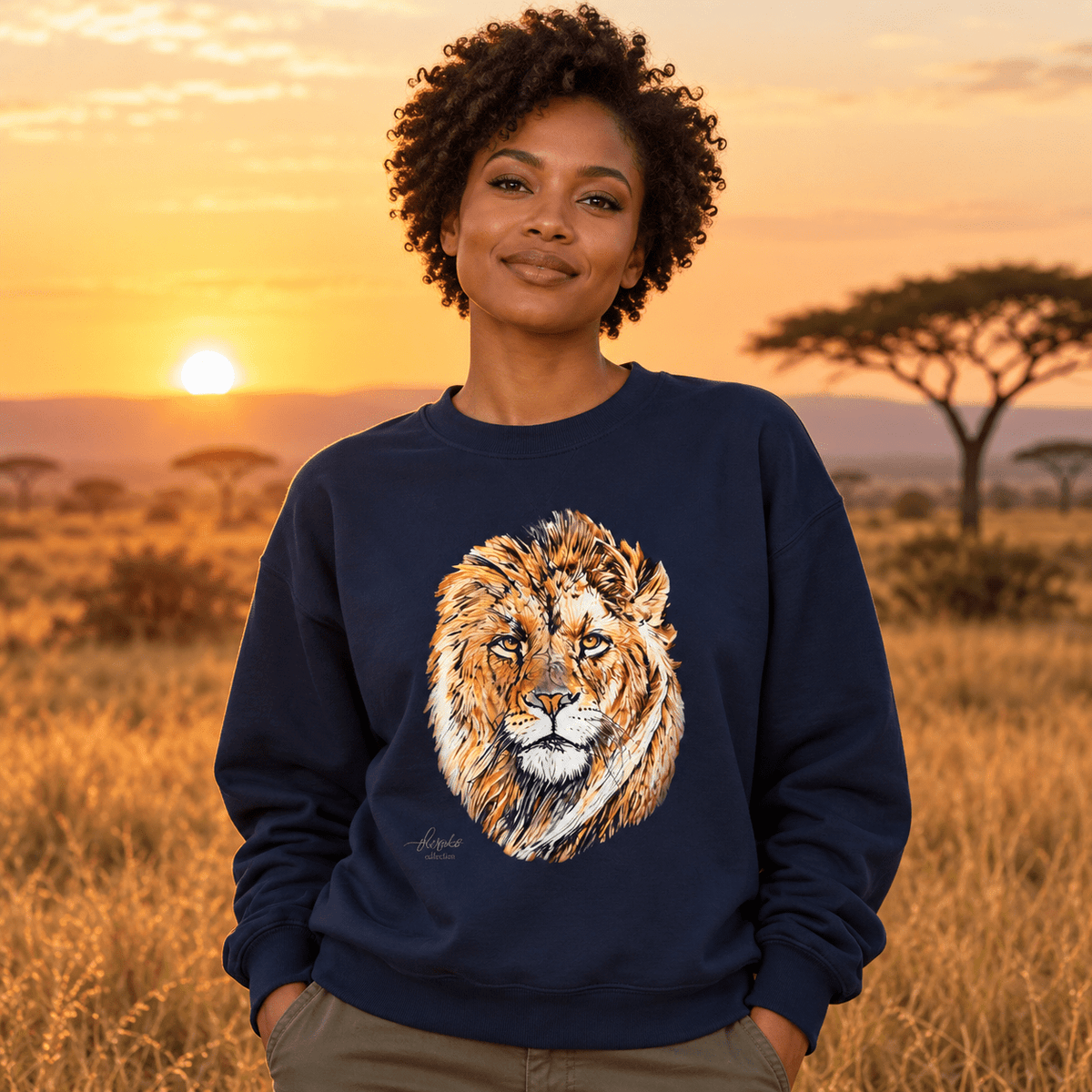 Lion Heavy Unisex Sweatshirt - HD Printing