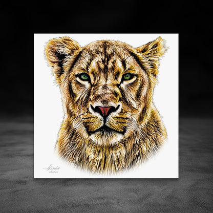 Lioness Fine Art Giclée Matte Poster - HD Printing