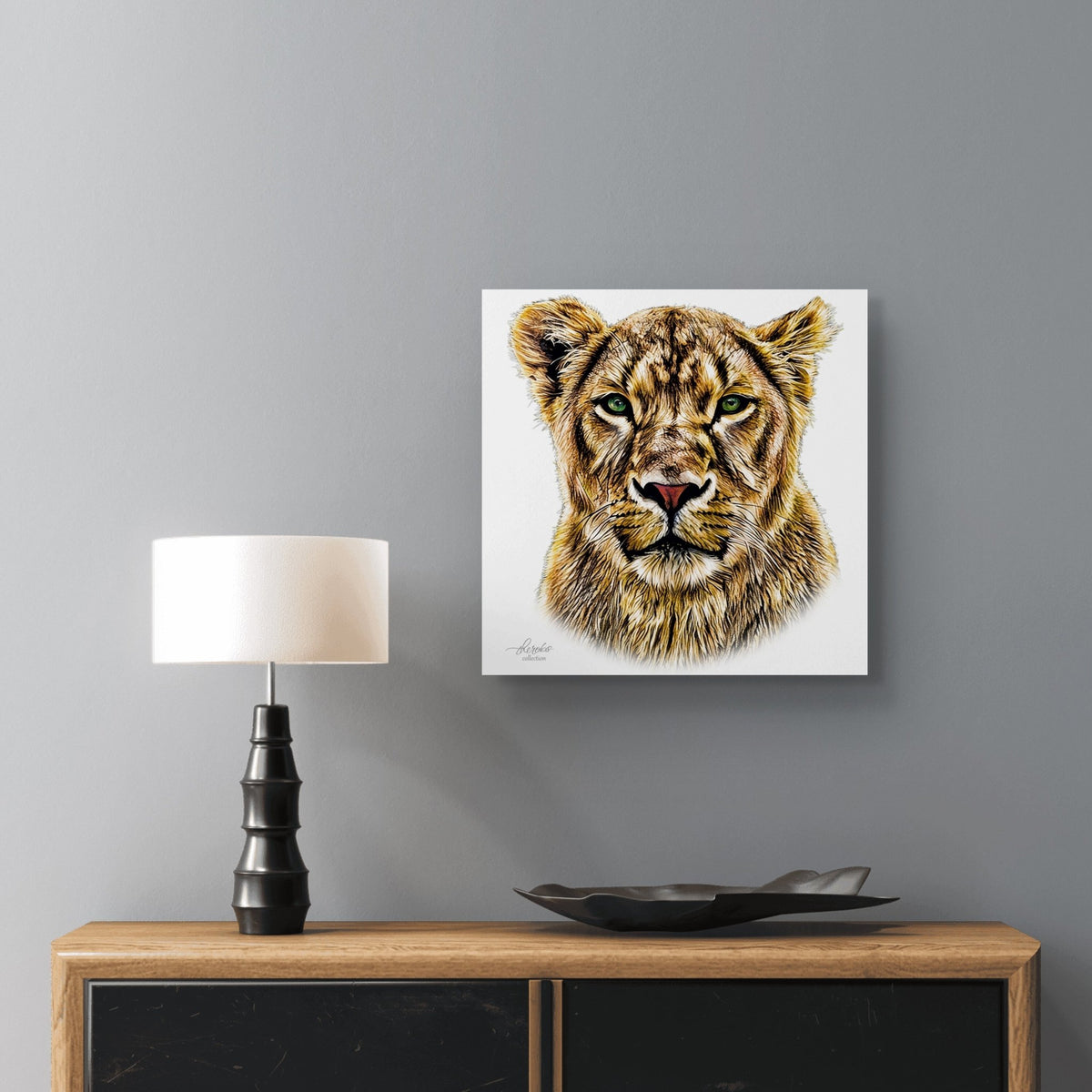 Lioness Fine Art Giclée Matte Poster - HD Printing