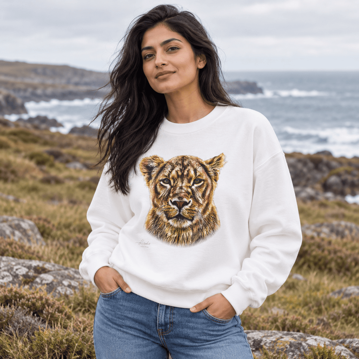 Lioness Heavy Unisex Sweatshirt - HD Printing
