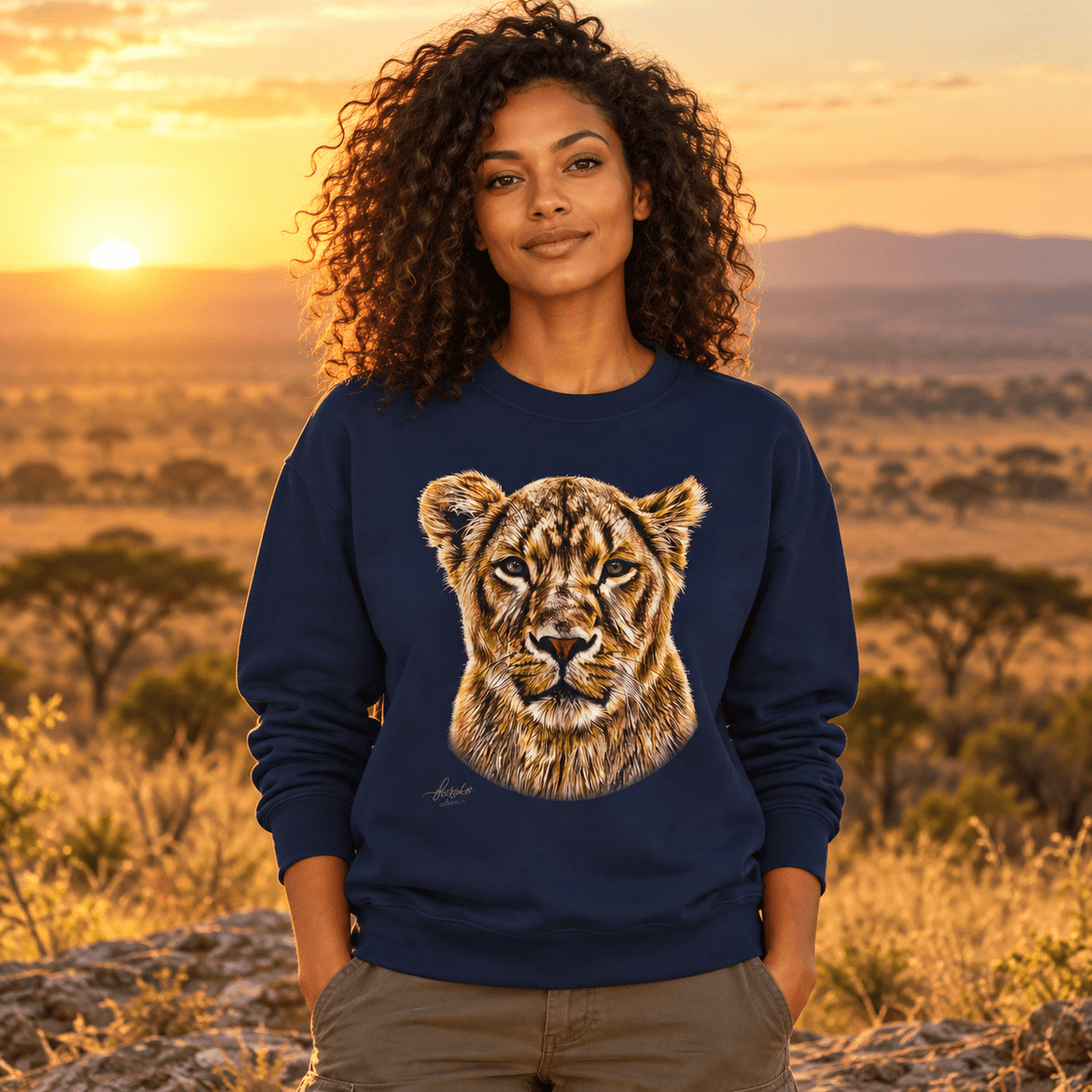 Lioness Heavy Unisex Sweatshirt - HD Printing