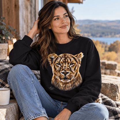 Lioness Heavy Unisex Sweatshirt - HD Printing