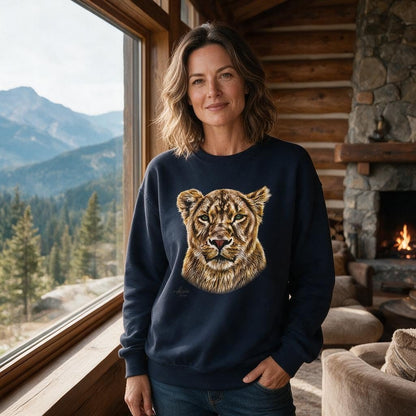 Lioness Heavy Unisex Sweatshirt - HD Printing