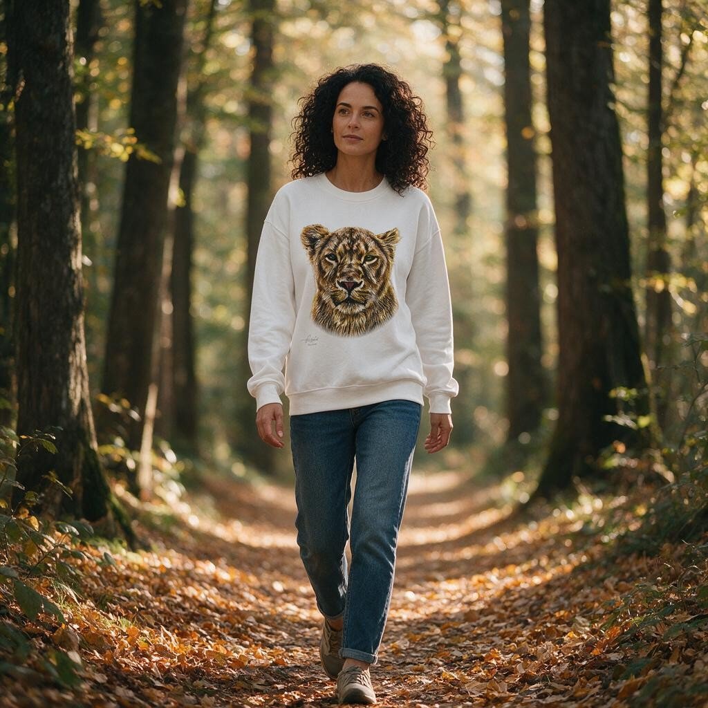 Lioness Heavy Unisex Sweatshirt - HD Printing